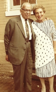 Erna Prager with her husband.