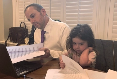 Glenn Gordon with his daughter.