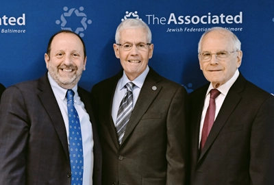 Pete Sachs, Chair of the Board at The Associated with Andrew Cushnir and Bruce S. Hoffberger