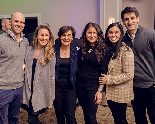 Associated donors smiling together